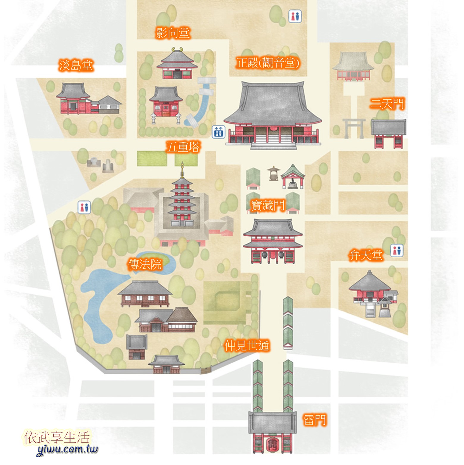 淺草寺地圖