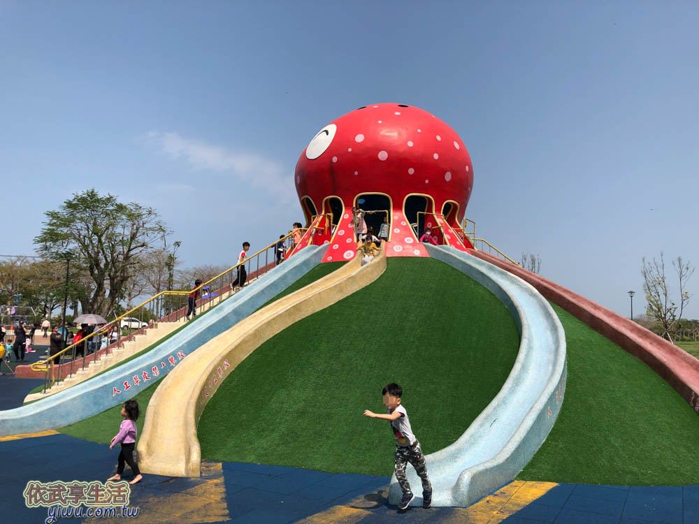 苗栗貓裏喵親子公園八爪溜滑梯