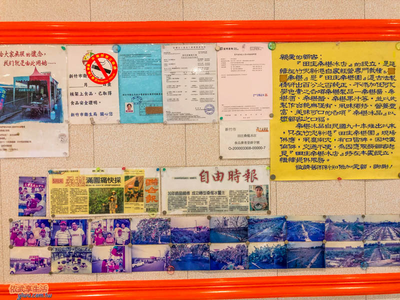 田庄桑椹冰店廣告單