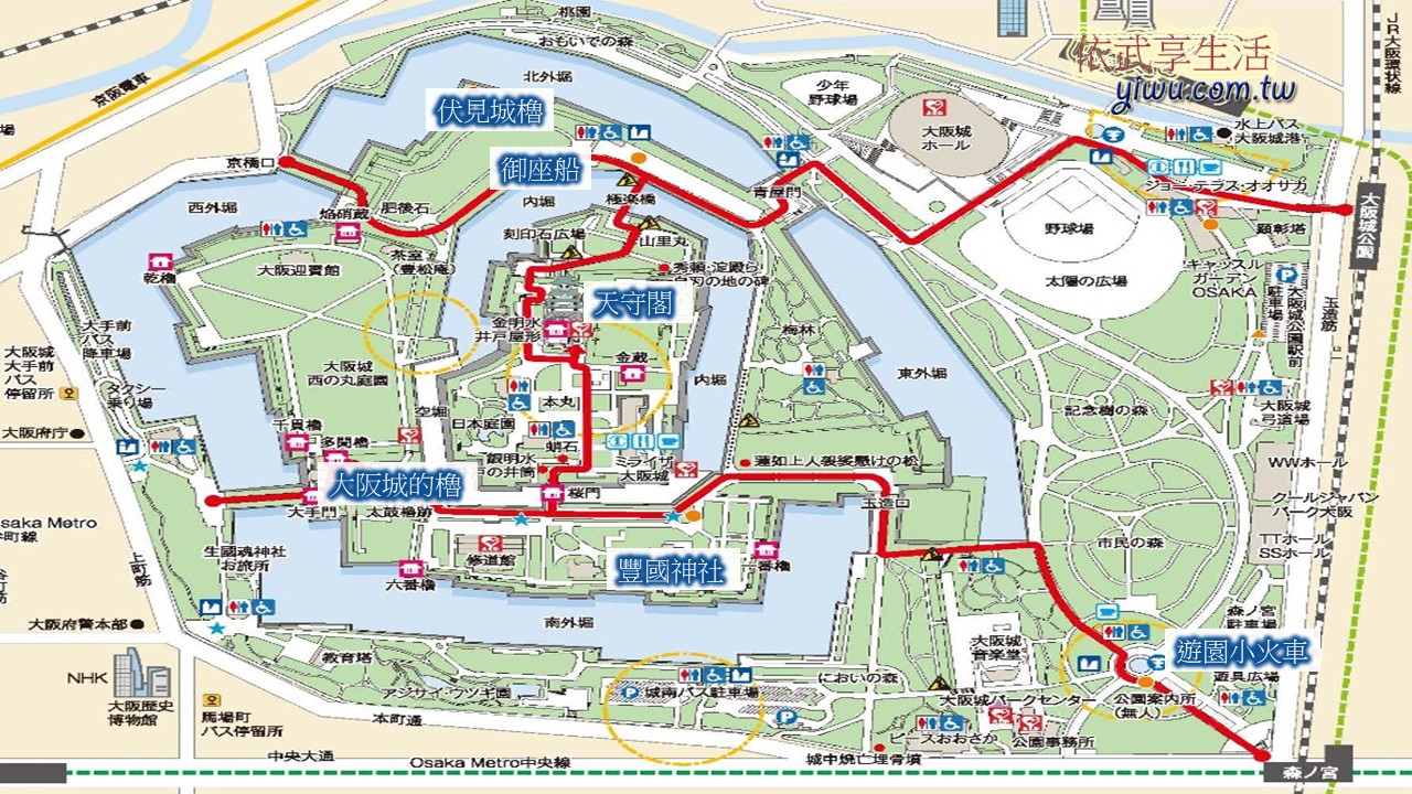 大阪城地圖