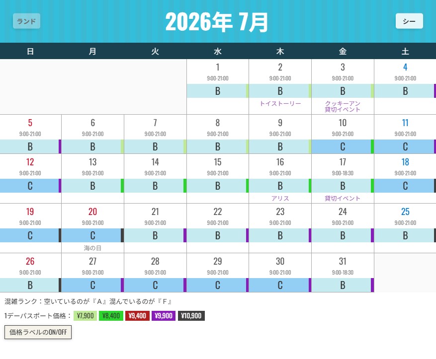 東京迪士尼人數預測 東京迪士尼人數預測