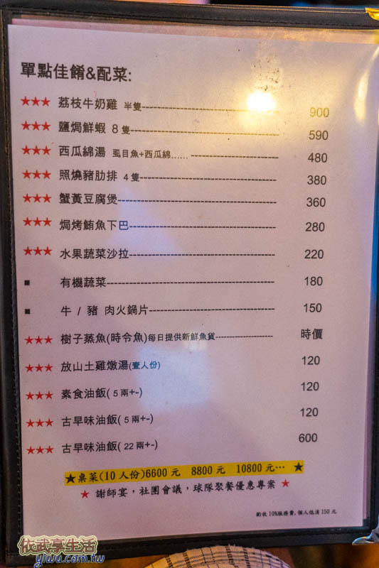 101高山頂景觀餐廳菜單